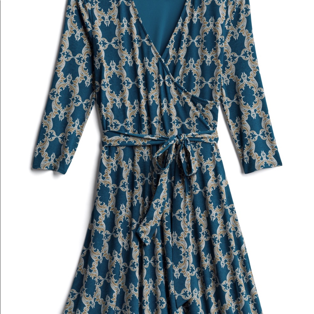 Jersey Faux Wrap Dress